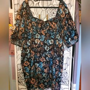 A.N.A FLORAL DRESS (NWT)